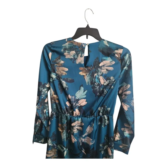 Calvin Klein Front-Knot Detail Long Sleeve Wrap Dress - Picture 5 of 13